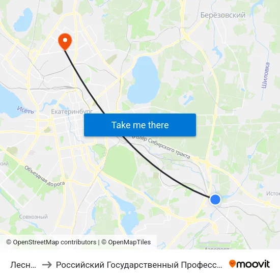 Лесничество to Российский Государственный Профессионально-Педагогический Университет map
