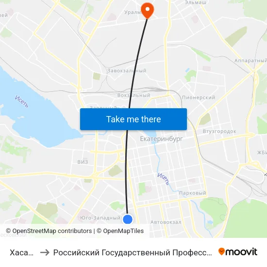 Хасановская to Российский Государственный Профессионально-Педагогический Университет map