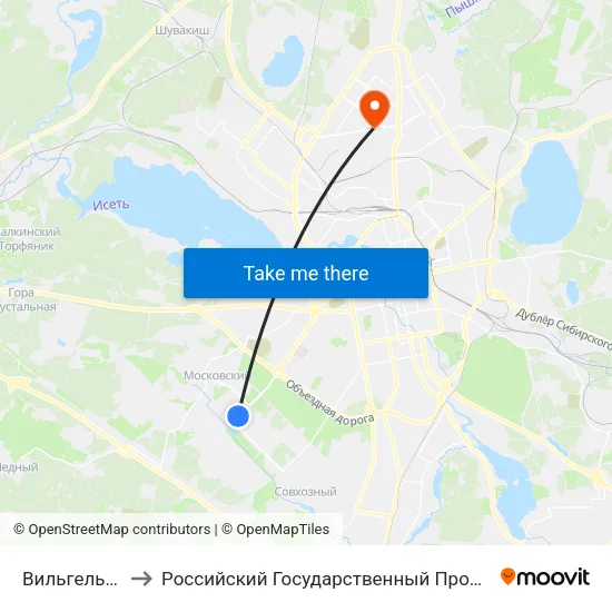 Вильгельма Де Геннина to Российский Государственный Профессионально-Педагогический Университет map
