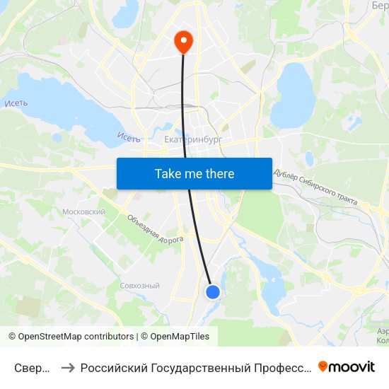 Свердлесмаш to Российский Государственный Профессионально-Педагогический Университет map