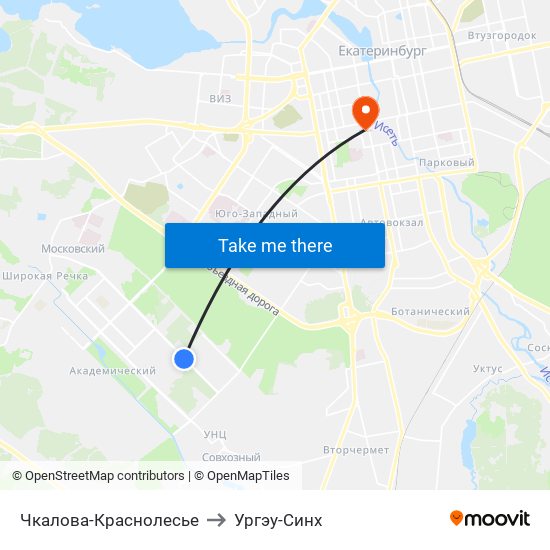 Чкалова-Краснолесье to Ургэу-Синх map