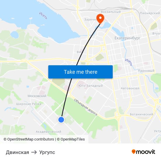 Двинская to Ургупс map