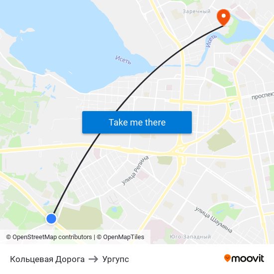 Кольцевая Дорога to Ургупс map