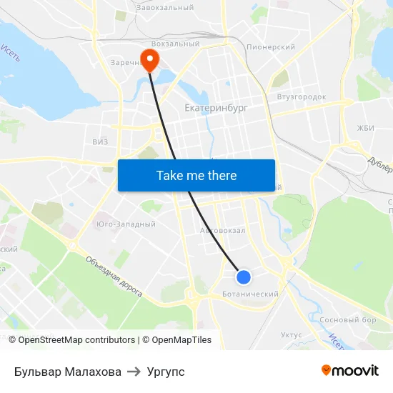 Бульвар Малахова to Ургупс map