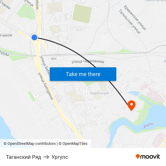 Таганский Ряд to Ургупс map