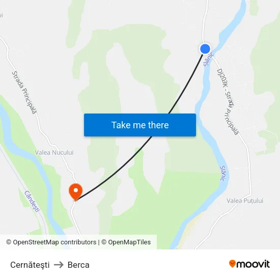 Cernăteşti to Berca map