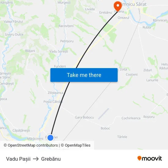 Vadu Pașii to Grebănu map
