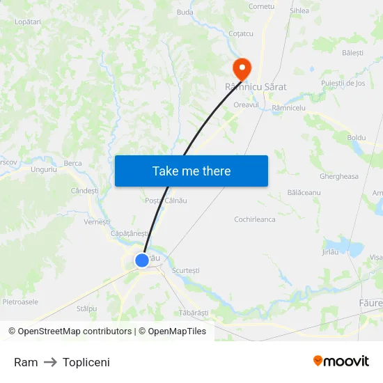 Ram to Topliceni map