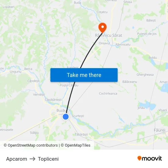 Apcarom to Topliceni map