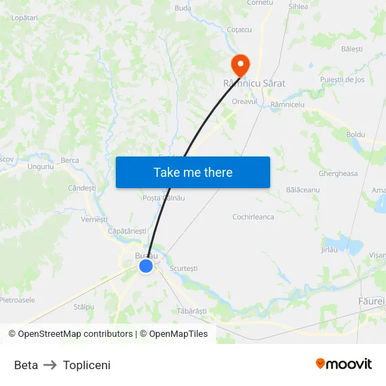 Beta to Topliceni map