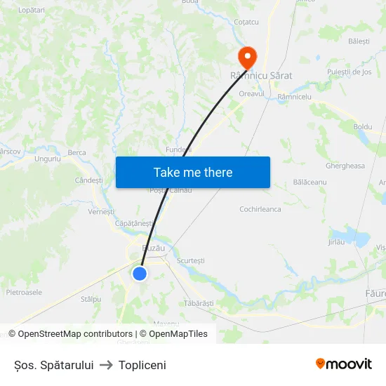 Șos. Spătarului to Topliceni map