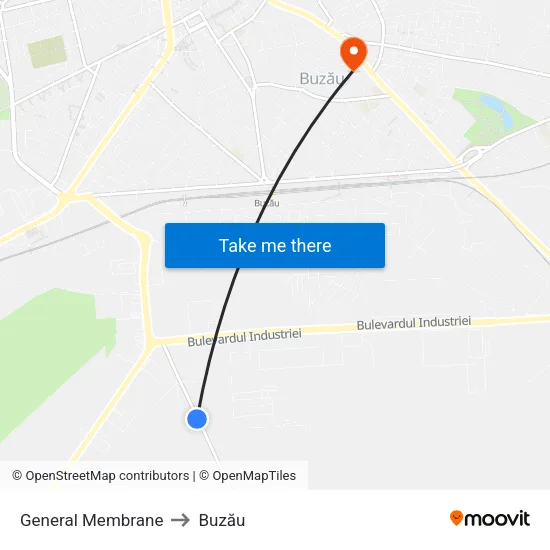 General Membrane to Buzău map