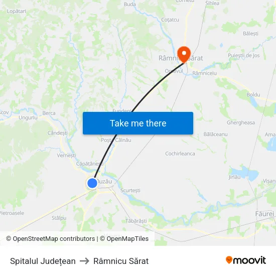 Spitalul Județean to Râmnicu Sărat map