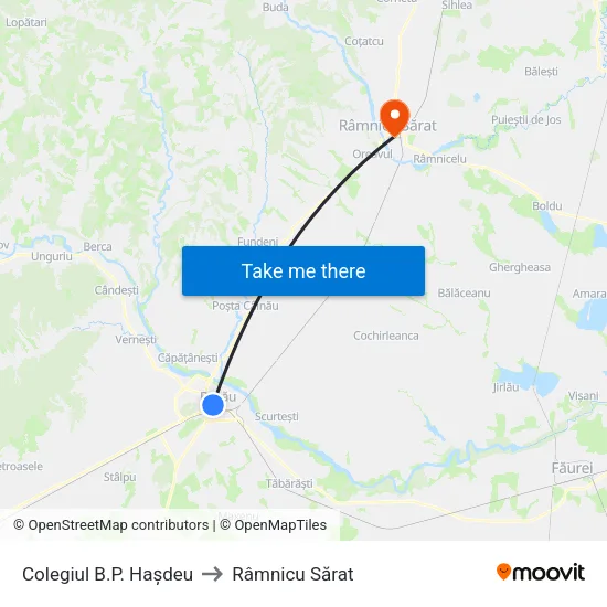 Colegiul B.P. Hașdeu to Râmnicu Sărat map
