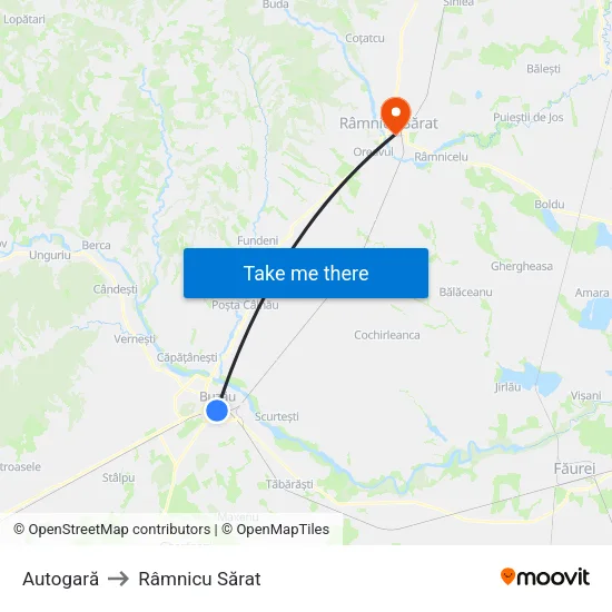 Autogară to Râmnicu Sărat map