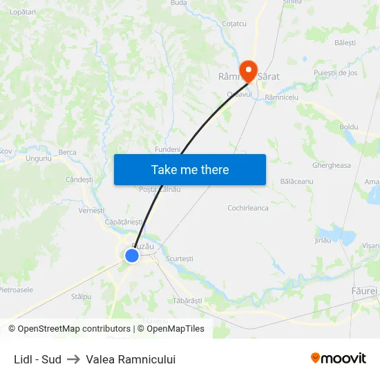 Lidl - Sud to Valea Ramnicului map