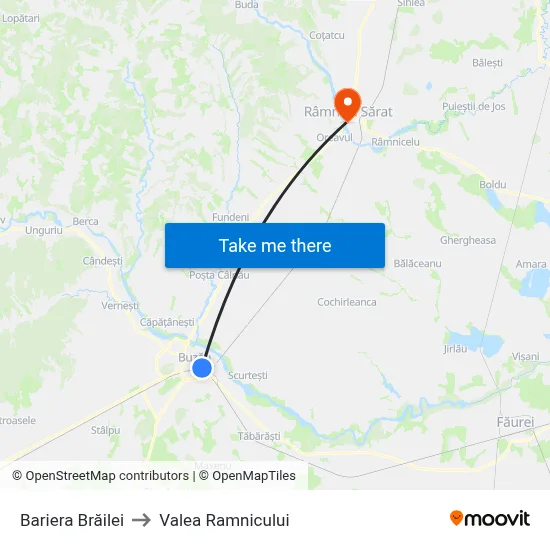Bariera Brăilei to Valea Ramnicului map