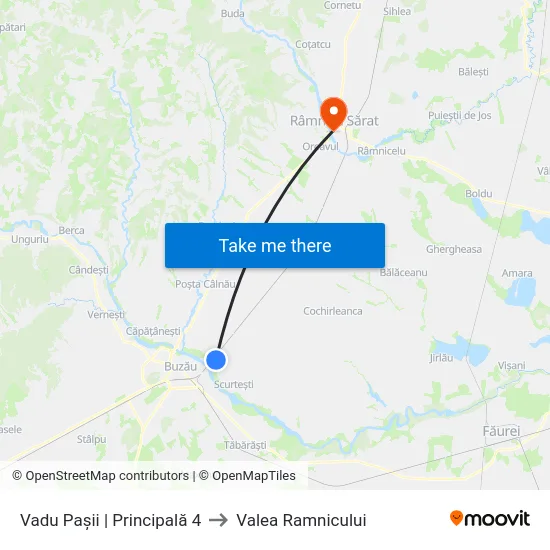 Vadu Pașii | Principală 4 to Valea Ramnicului map