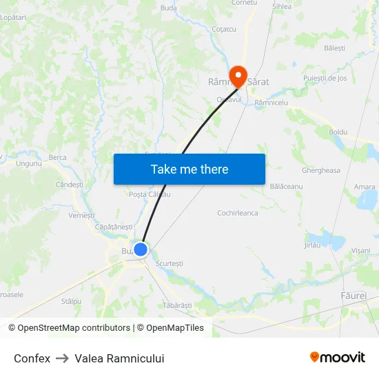 Confex to Valea Ramnicului map