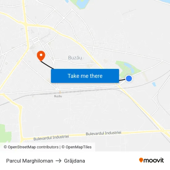 Parcul Marghiloman to Grăjdana map