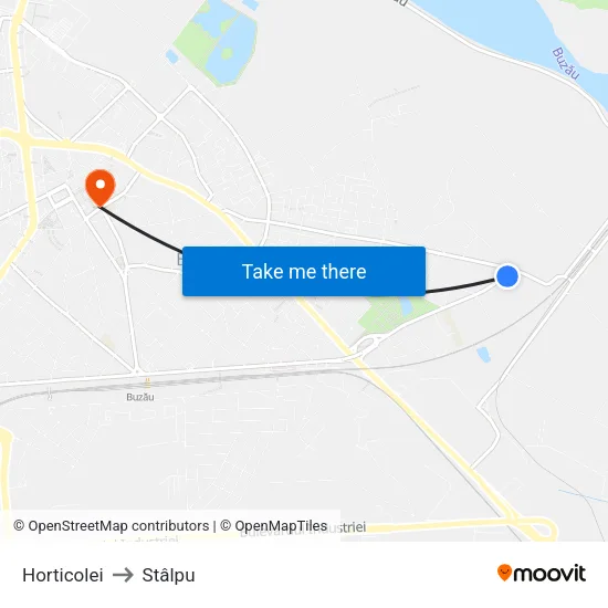Horticolei to Stâlpu map
