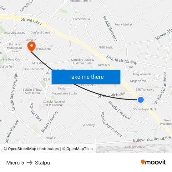 Micro 5 to Stâlpu map