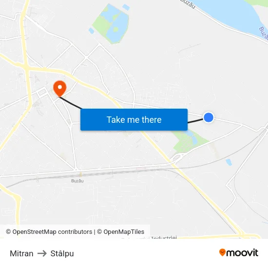 Mitran to Stâlpu map