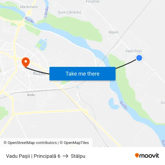 Vadu Pașii | Principală 6 to Stâlpu map