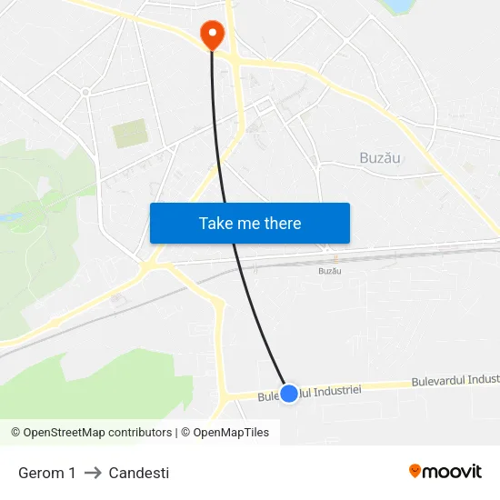 Gerom 1 to Candesti map