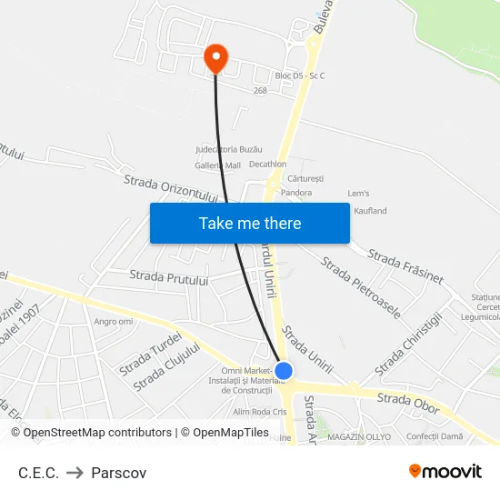 C.E.C. to Parscov map