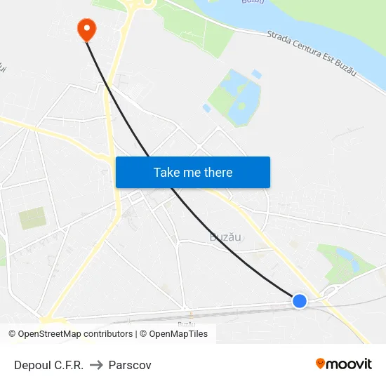 Depoul C.F.R. to Parscov map