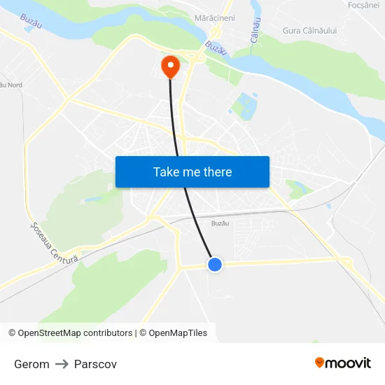 Gerom to Parscov map