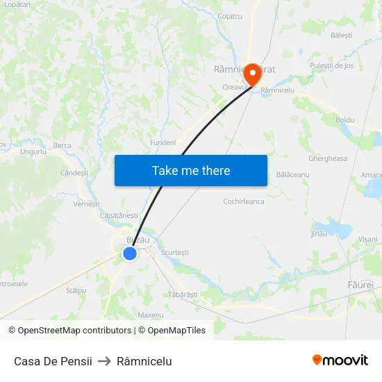 Casa De Pensii to Râmnicelu map