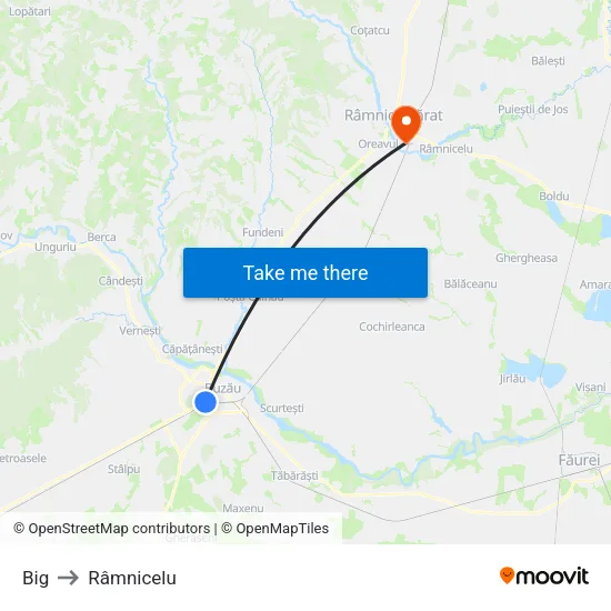 Big to Râmnicelu map