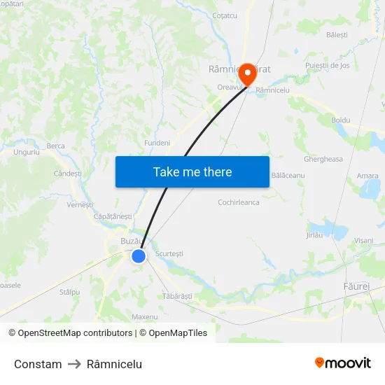 Constam to Râmnicelu map