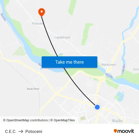 C.E.C. to Potoceni map
