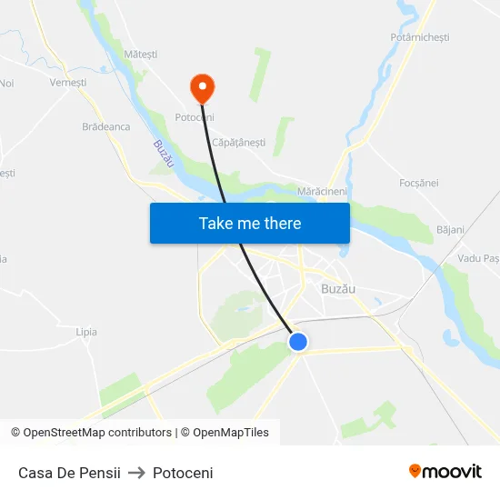 Casa De Pensii to Potoceni map