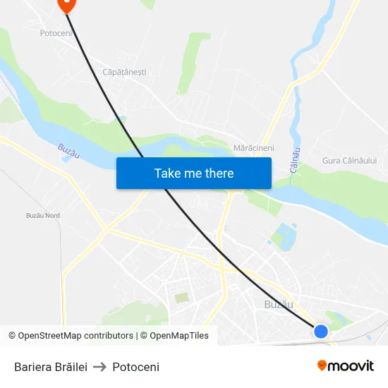 Bariera Brăilei to Potoceni map