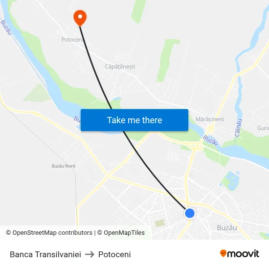 Banca Transilvaniei to Potoceni map