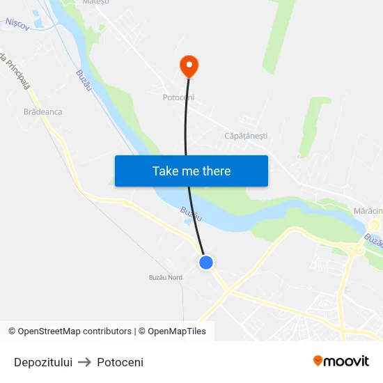 Depozitului to Potoceni map
