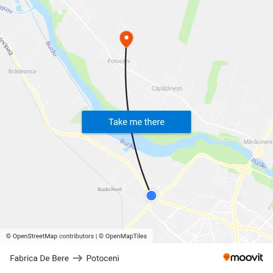 Fabrica De Bere to Potoceni map