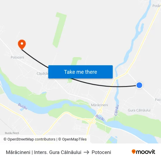 Mărăcineni | Inters. Gura Câlnăului to Potoceni map