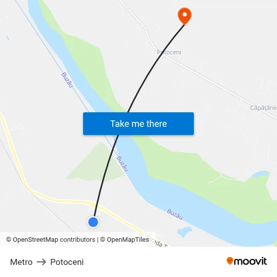 Metro to Potoceni map