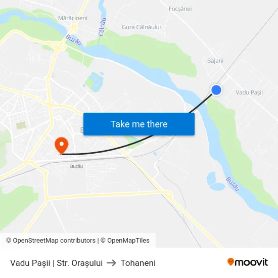 Vadu Pașii | Str. Orașului to Tohaneni map