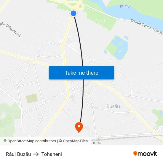 Râul Buzău to Tohaneni map