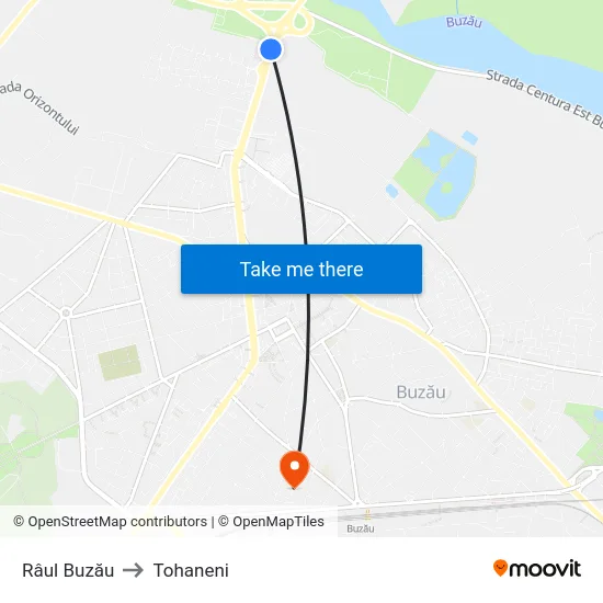 Râul Buzău to Tohaneni map