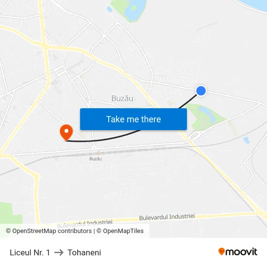 Liceul Nr. 1 to Tohaneni map
