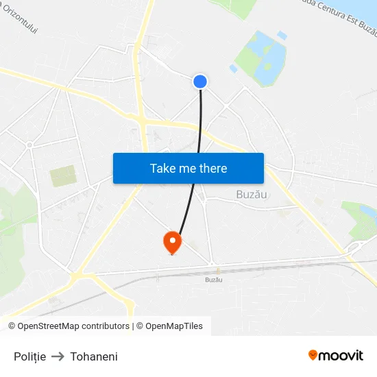 Poliție to Tohaneni map