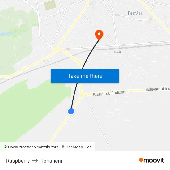 Raspberry to Tohaneni map