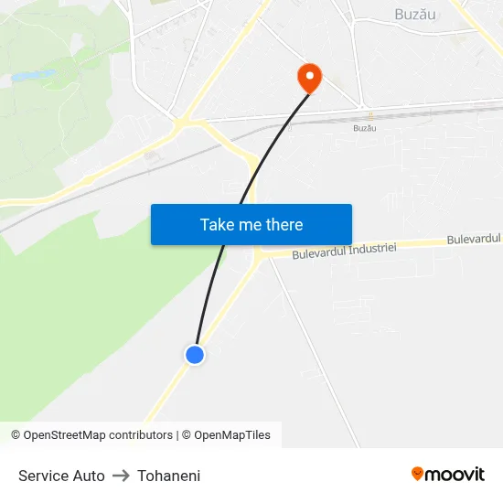 Service Auto to Tohaneni map